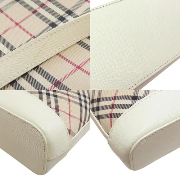 BURBERRY Cream Leather Shoulder Bag - Picture 9 of 11